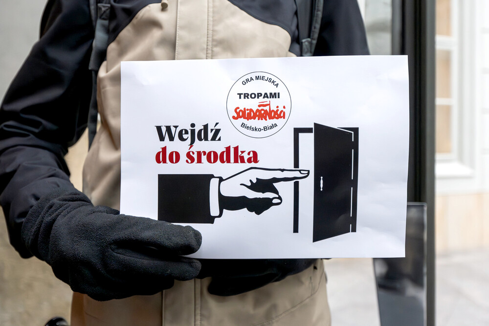 7. edycja Gry Miejskiej „Tropami Solidarności” – Bielsko-Biała, 14 grudnia 2024. Fot.: IPN K. Łojko