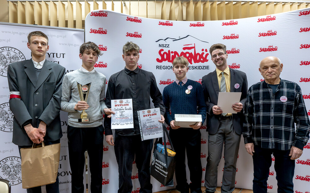 7. edycja Gry Miejskiej „Tropami Solidarności” – Bielsko-Biała, 14 grudnia 2024. Fot.: IPN K. Łojko