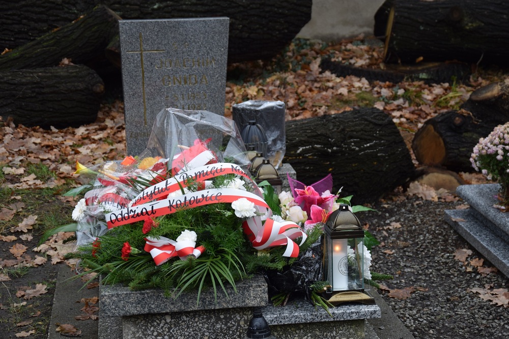 Grób Joachima Gnidy. Fot. Daniuta Mikoda/IPN