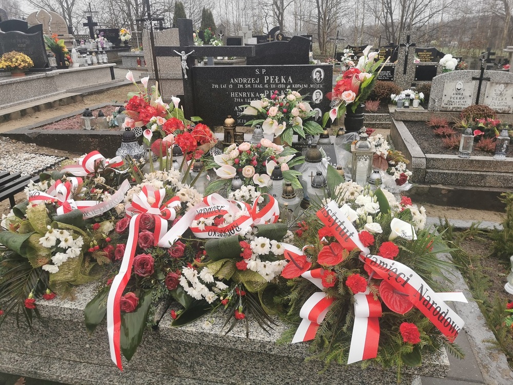 Grób Andrzeja Pełki. Fot. IPN Łódź