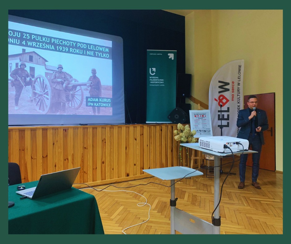 Ogólnopolska interdyscyplinarna konferencja naukowa „Doświadczenie wojny na ziemi lelowskiej“. Fot. Lelowskie Towarzystwo Historyczno-Kulturalne im. W. Zwierkowskiego