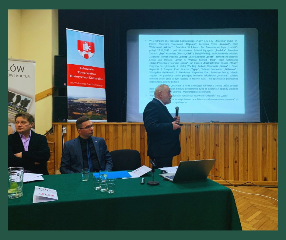 Ogólnopolska interdyscyplinarna konferencja naukowa „Doświadczenie wojny na ziemi lelowskiej“. Fot. Lelowskie Towarzystwo Historyczno-Kulturalne im. W. Zwierkowskiego