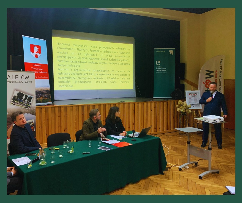 Ogólnopolska interdyscyplinarna konferencja naukowa „Doświadczenie wojny na ziemi lelowskiej“. Fot. Lelowskie Towarzystwo Historyczno-Kulturalne im. W. Zwierkowskiego