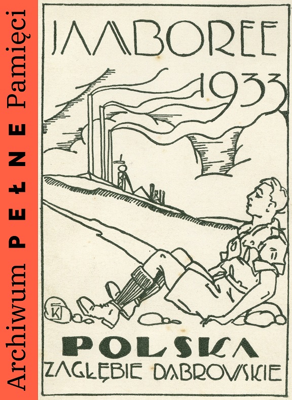 Karta pocztowa odbita w drukarni polowej podczas międzynarodowego zlotu skautów w 1933 r., IPN Ka 454/194, t. 2