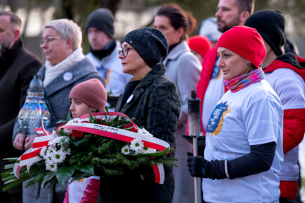 VI Bieg Pamięci ze Światłem Pokoju – Oświęcim – Gliwice, 17 stycznia 2025. Fot.: IPN K. Łojko