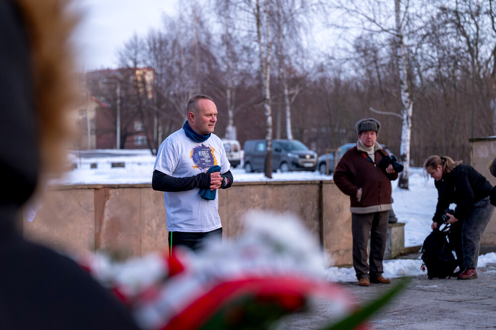 VI Bieg Pamięci ze Światłem Pokoju – Oświęcim – Gliwice, 17 stycznia 2025. Fot.: IPN K. Łojko