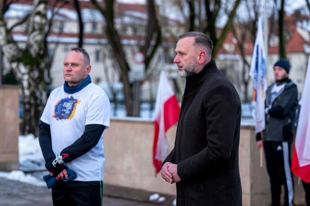 VI Bieg Pamięci ze Światłem Pokoju – Oświęcim – Gliwice, 17 stycznia 2025. Fot.: IPN K. Łojko