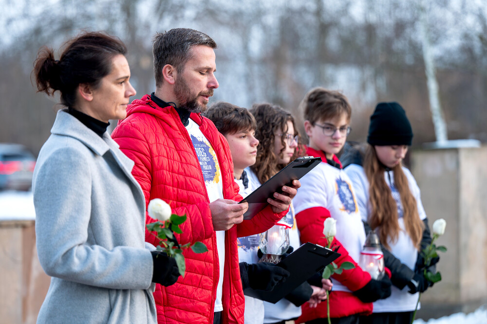 VI Bieg Pamięci ze Światłem Pokoju – Oświęcim – Gliwice, 17 stycznia 2025. Fot.: IPN K. Łojko