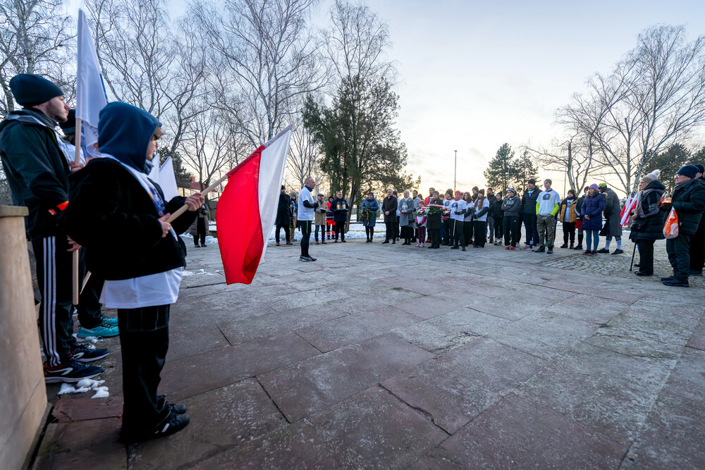 VI Bieg Pamięci ze Światłem Pokoju – Oświęcim – Gliwice, 17 stycznia 2025. Fot.: IPN K. Łojko