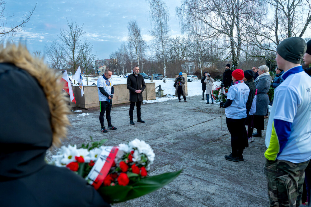 VI Bieg Pamięci ze Światłem Pokoju – Oświęcim – Gliwice, 17 stycznia 2025. Fot.: IPN K. Łojko