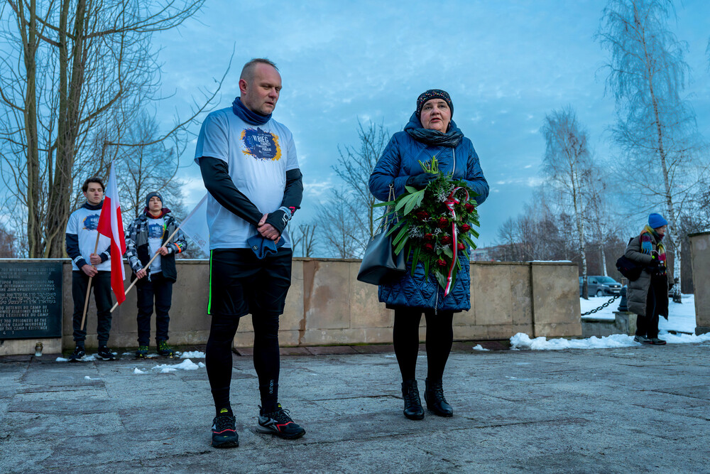 VI Bieg Pamięci ze Światłem Pokoju – Oświęcim – Gliwice, 17 stycznia 2025. Fot.: IPN K. Łojko