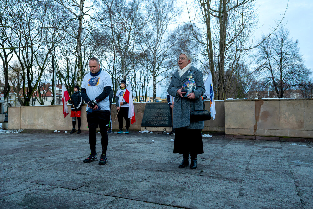 VI Bieg Pamięci ze Światłem Pokoju – Oświęcim – Gliwice, 17 stycznia 2025. Fot.: IPN K. Łojko