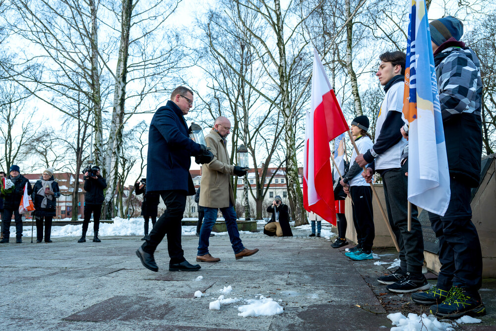 VI Bieg Pamięci ze Światłem Pokoju – Oświęcim – Gliwice, 17 stycznia 2025. Fot.: IPN K. Łojko
