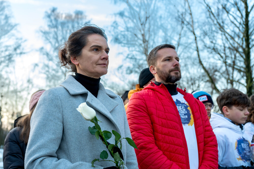 VI Bieg Pamięci ze Światłem Pokoju – Oświęcim – Gliwice, 17 stycznia 2025. Fot.: IPN K. Łojko