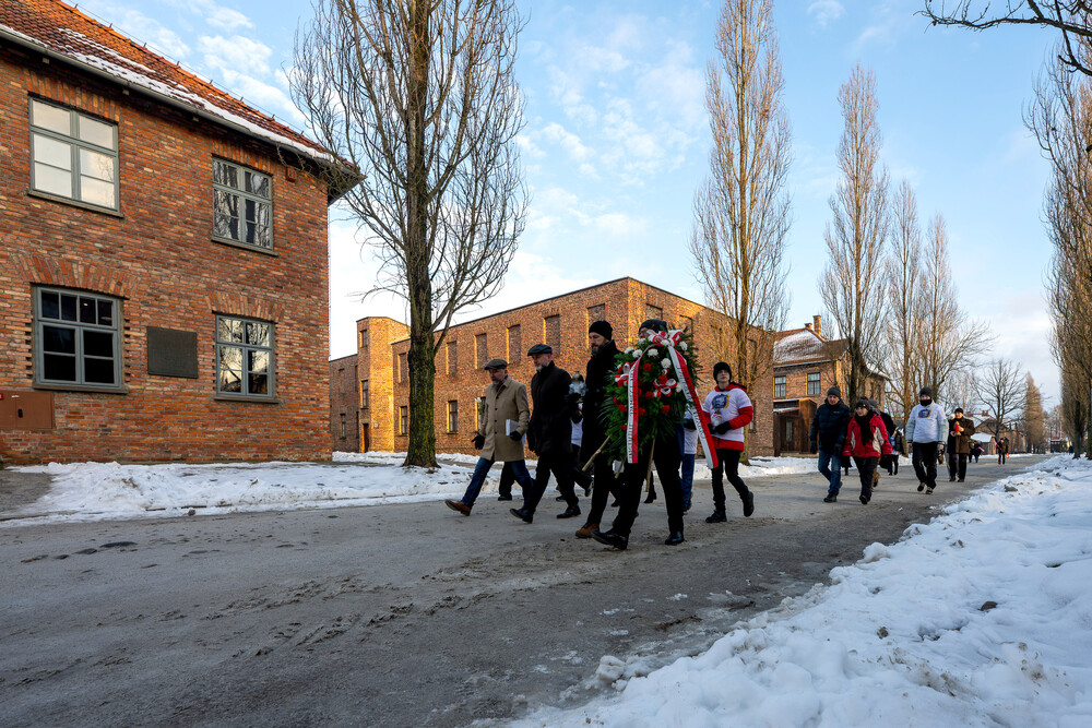 VI Bieg Pamięci ze Światłem Pokoju – Oświęcim – Gliwice, 17 stycznia 2025. Fot.: IPN K. Łojko