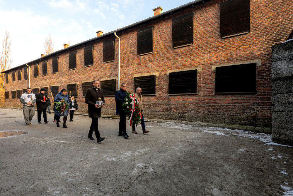 VI Bieg Pamięci ze Światłem Pokoju – Oświęcim – Gliwice, 17 stycznia 2025. Fot.: IPN K. Łojko