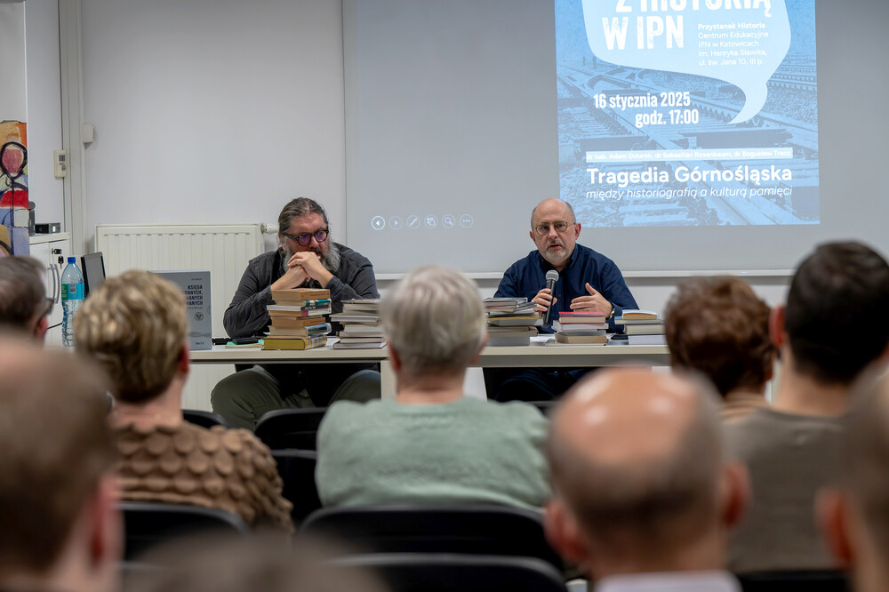 Spotkanie „Tragedia Górnośląska - między historiografią a kulturą pamięci“ w ramach projektu „Czwartki z historią” – Katowice, 16 stycznia 2025. Fot.: IPN K. Łojko