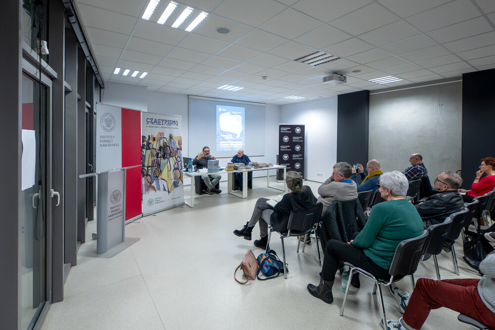 Spotkanie „Tragedia Górnośląska - między historiografią a kulturą pamięci“ w ramach projektu „Czwartki z historią” – Katowice, 16 stycznia 2025. Fot.: IPN K. Łojko