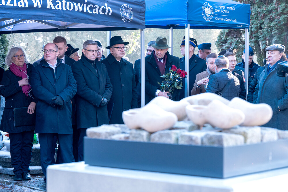 Upamiętnienie 80. rocznicy Marszu Śmierci – Gliwice-Bojków, 19 stycznia 2025. Fot.: IPN Krzysztof Łojko