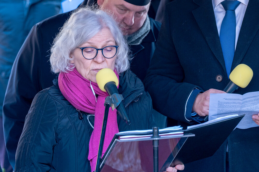 Upamiętnienie 80. rocznicy Marszu Śmierci – Gliwice-Bojków, 19 stycznia 2025. Fot.: IPN Krzysztof Łojko