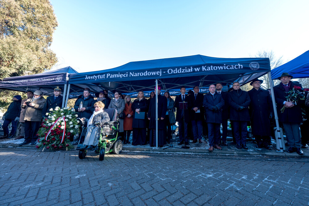 Upamiętnienie 80. rocznicy Marszu Śmierci – Gliwice-Bojków, 19 stycznia 2025. Fot.: IPN Krzysztof Łojko