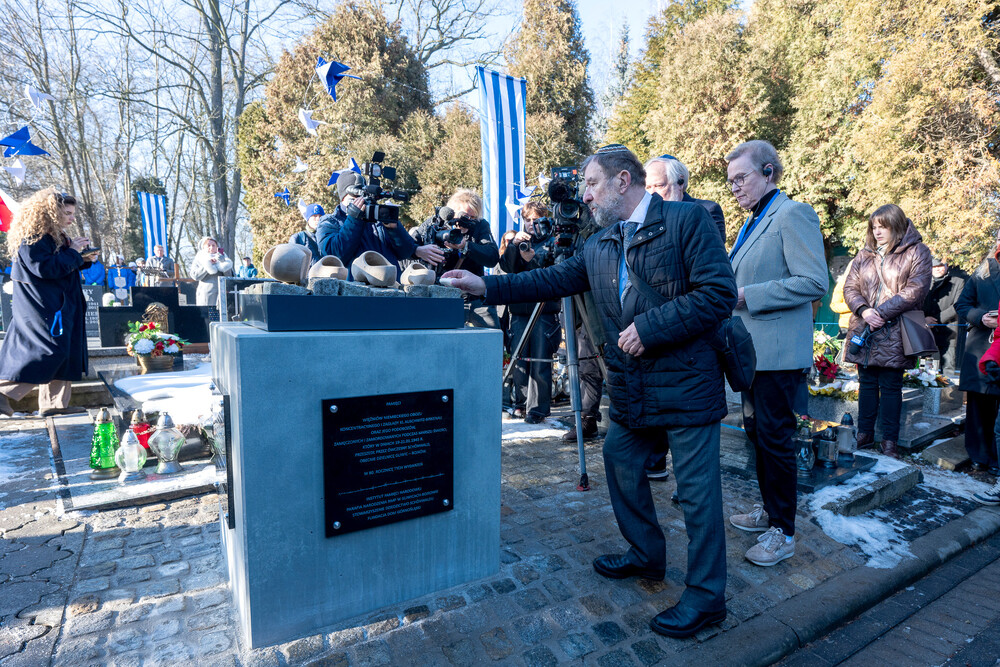 Upamiętnienie 80. rocznicy Marszu Śmierci – Gliwice-Bojków, 19 stycznia 2025. Fot.: IPN Krzysztof Łojko