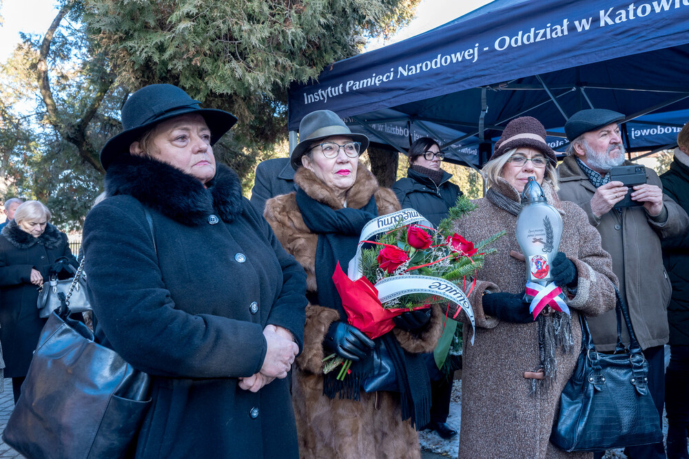 Upamiętnienie 80. rocznicy Marszu Śmierci – Gliwice-Bojków, 19 stycznia 2025. Fot.: IPN Krzysztof Łojko