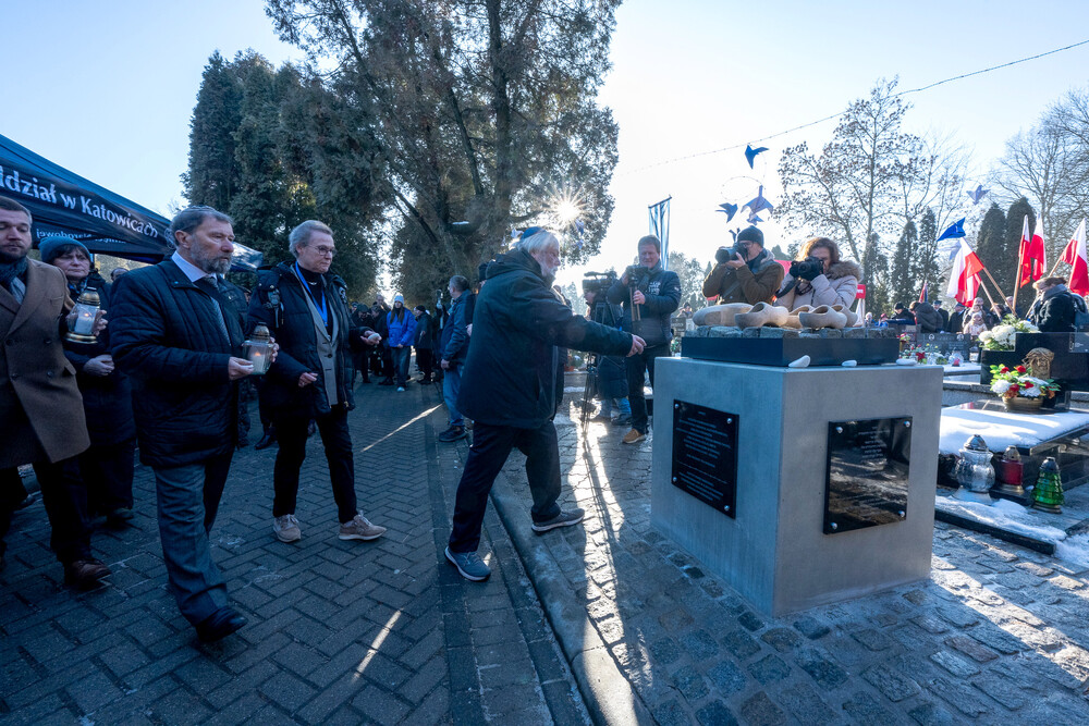 Upamiętnienie 80. rocznicy Marszu Śmierci – Gliwice-Bojków, 19 stycznia 2025. Fot.: IPN Krzysztof Łojko