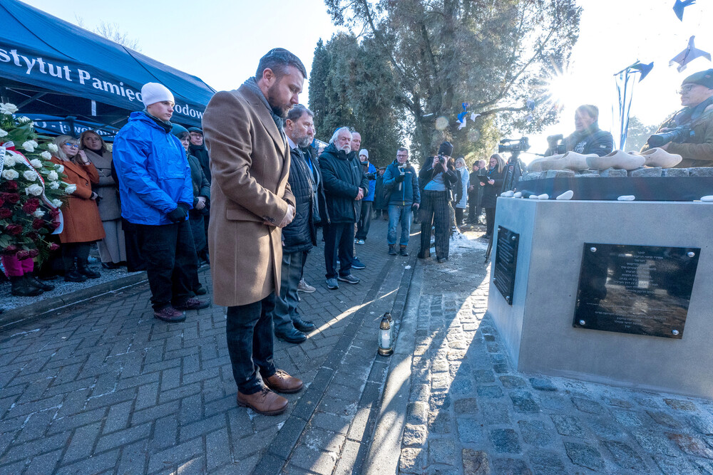 Upamiętnienie 80. rocznicy Marszu Śmierci – Gliwice-Bojków, 19 stycznia 2025. Fot.: IPN Krzysztof Łojko