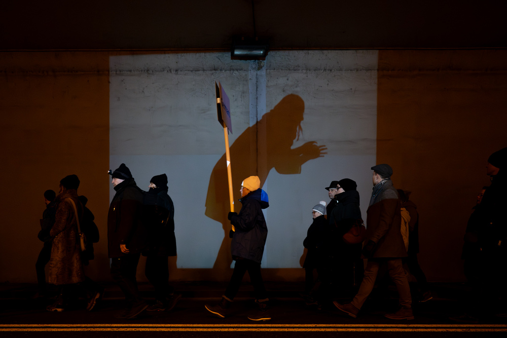 Upamiętnienie 80. rocznicy Marszu Śmierci – Gliwice-Bojków, 19 stycznia 2025. Fot.: IPN Krzysztof Łojko