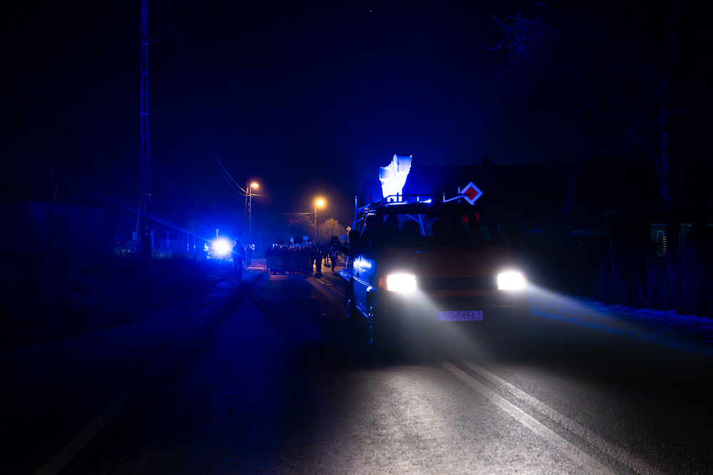 Upamiętnienie 80. rocznicy Marszu Śmierci – Gliwice-Bojków, 19 stycznia 2025. Fot.: IPN Krzysztof Łojko