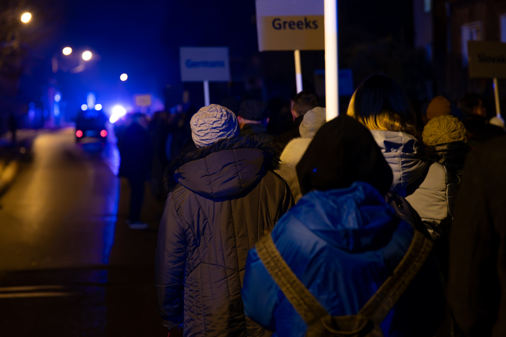 Upamiętnienie 80. rocznicy Marszu Śmierci – Gliwice-Bojków, 19 stycznia 2025. Fot.: IPN Krzysztof Łojko