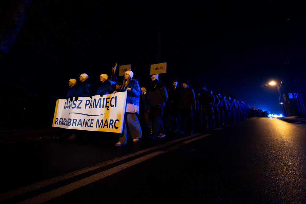 Upamiętnienie 80. rocznicy Marszu Śmierci – Gliwice-Bojków, 19 stycznia 2025. Fot.: IPN Krzysztof Łojko