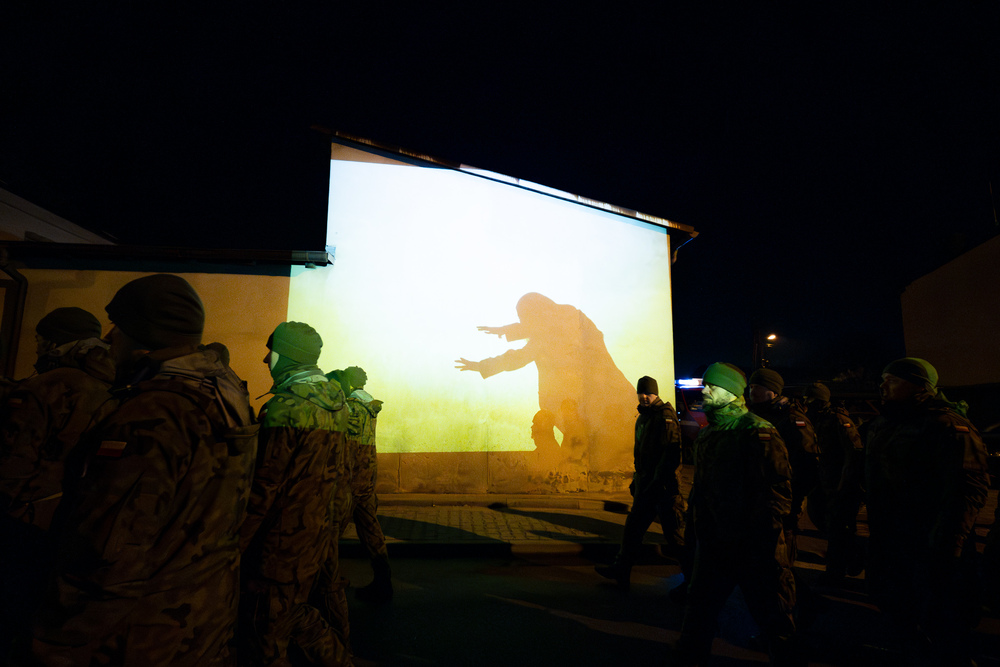 Upamiętnienie 80. rocznicy Marszu Śmierci – Gliwice-Bojków, 19 stycznia 2025. Fot.: IPN Krzysztof Łojko