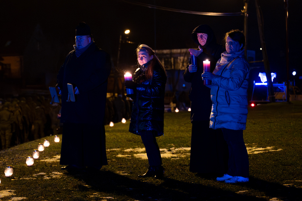 Upamiętnienie 80. rocznicy Marszu Śmierci – Gliwice-Bojków, 19 stycznia 2025. Fot.: IPN Krzysztof Łojko