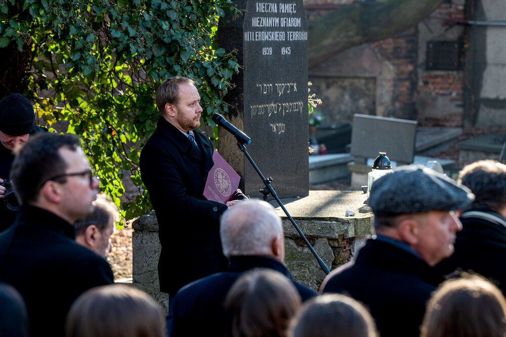 Obchody Międzynarodowego Dnia Pamięci o Ofiarach Holokaustu w Katowicach, 27 stycznia 2025. Fot.: IPN Krzysztof Łojko