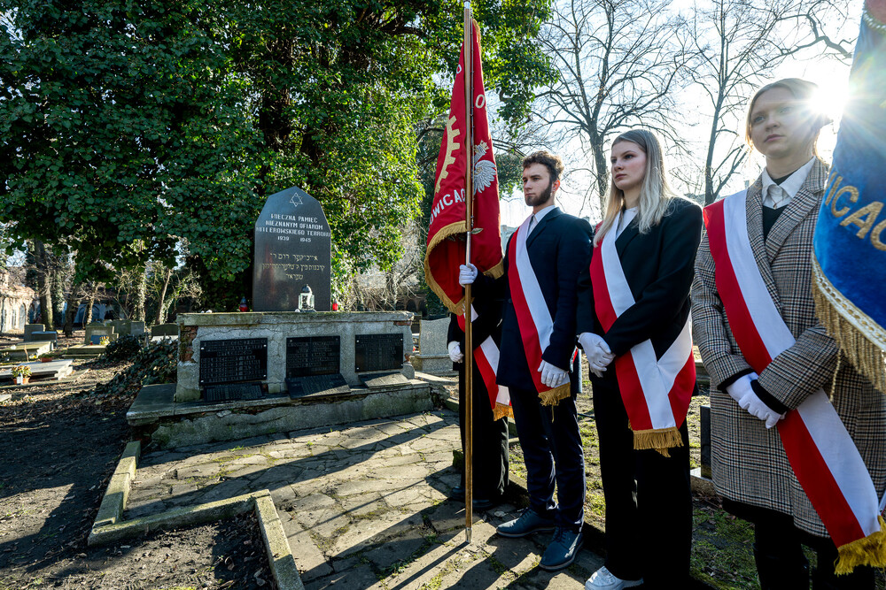 Obchody Międzynarodowego Dnia Pamięci o Ofiarach Holokaustu w Katowicach, 27 stycznia 2025. Fot.: IPN Krzysztof Łojko