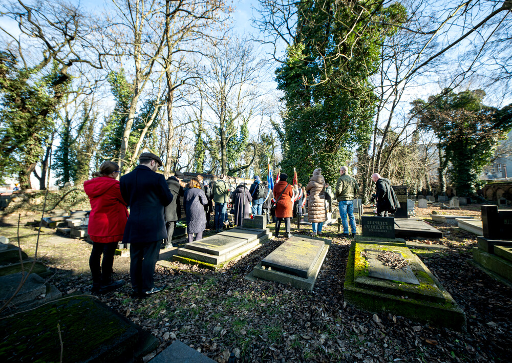 Obchody Międzynarodowego Dnia Pamięci o Ofiarach Holokaustu w Katowicach, 27 stycznia 2025. Fot.: IPN Krzysztof Łojko