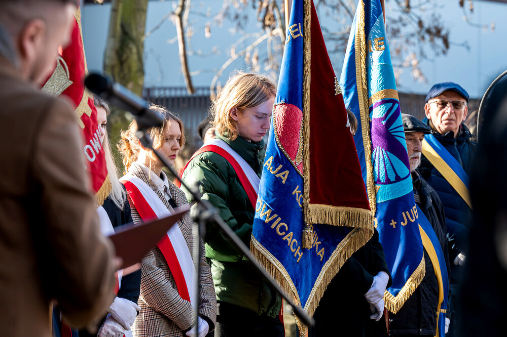 Obchody Międzynarodowego Dnia Pamięci o Ofiarach Holokaustu w Katowicach, 27 stycznia 2025. Fot.: IPN Krzysztof Łojko