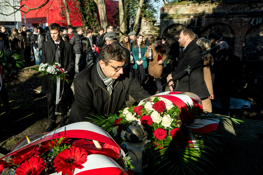 Obchody Międzynarodowego Dnia Pamięci o Ofiarach Holokaustu w Katowicach, 27 stycznia 2025. Fot.: IPN Krzysztof Łojko