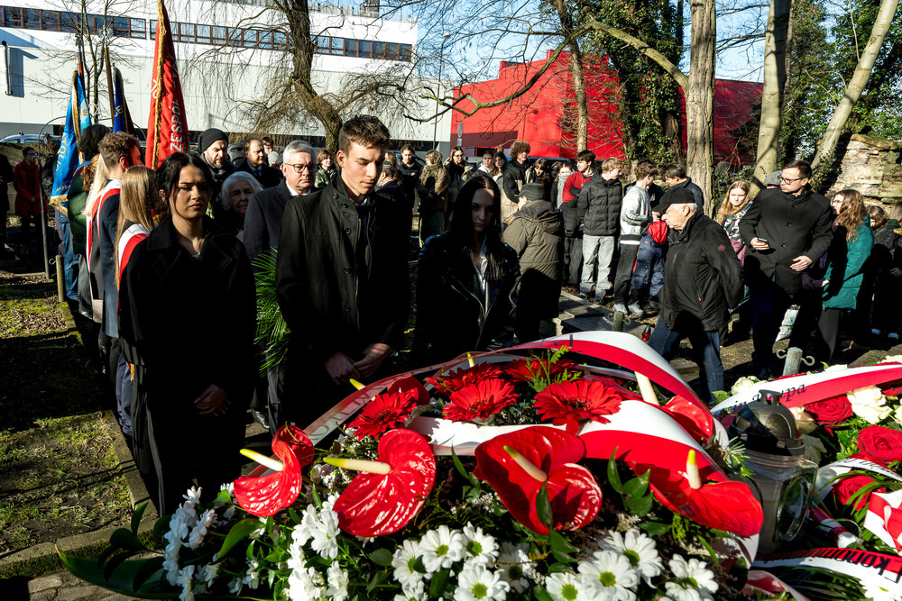 Obchody Międzynarodowego Dnia Pamięci o Ofiarach Holokaustu w Katowicach, 27 stycznia 2025. Fot.: IPN Krzysztof Łojko