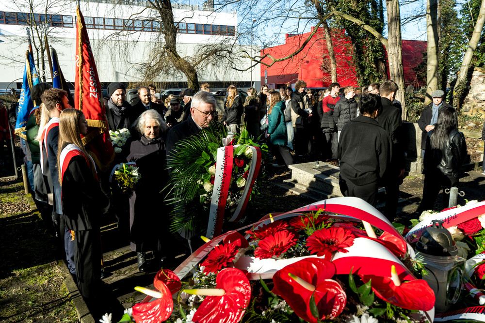 Obchody Międzynarodowego Dnia Pamięci o Ofiarach Holokaustu w Katowicach, 27 stycznia 2025. Fot.: IPN Krzysztof Łojko