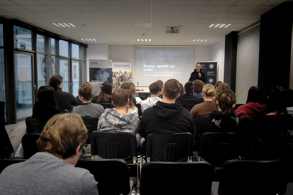 Piąte spotkanie w ramach projektu edukacyjnego „Łączka i inne miejsca poszukiwań” – Katowice, 3 lutego 2025. Fot.: Adam Kondracki IPN