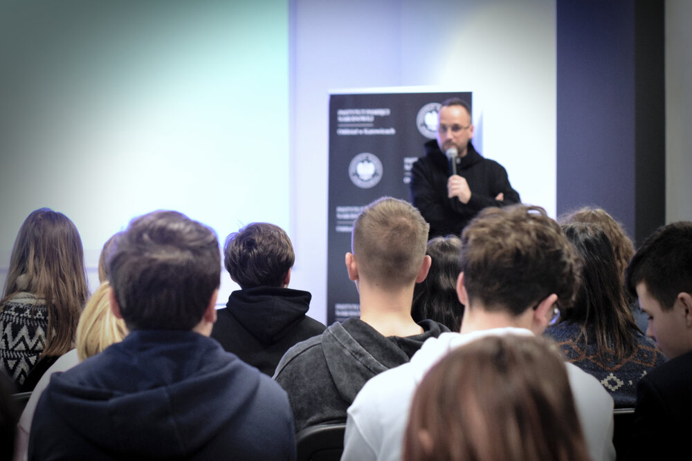 Piąte spotkanie w ramach projektu edukacyjnego „Łączka i inne miejsca poszukiwań” – Katowice, 3 lutego 2025. Fot.: Adam Kondracki IPN