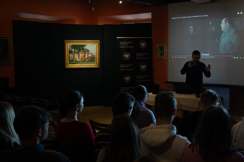 Prelekcja poświęcona Tragedii Górnośląskiej – Tarnowskie Góry, 5 lutego 2025. Fot.: IPN Krzysztof Łojko