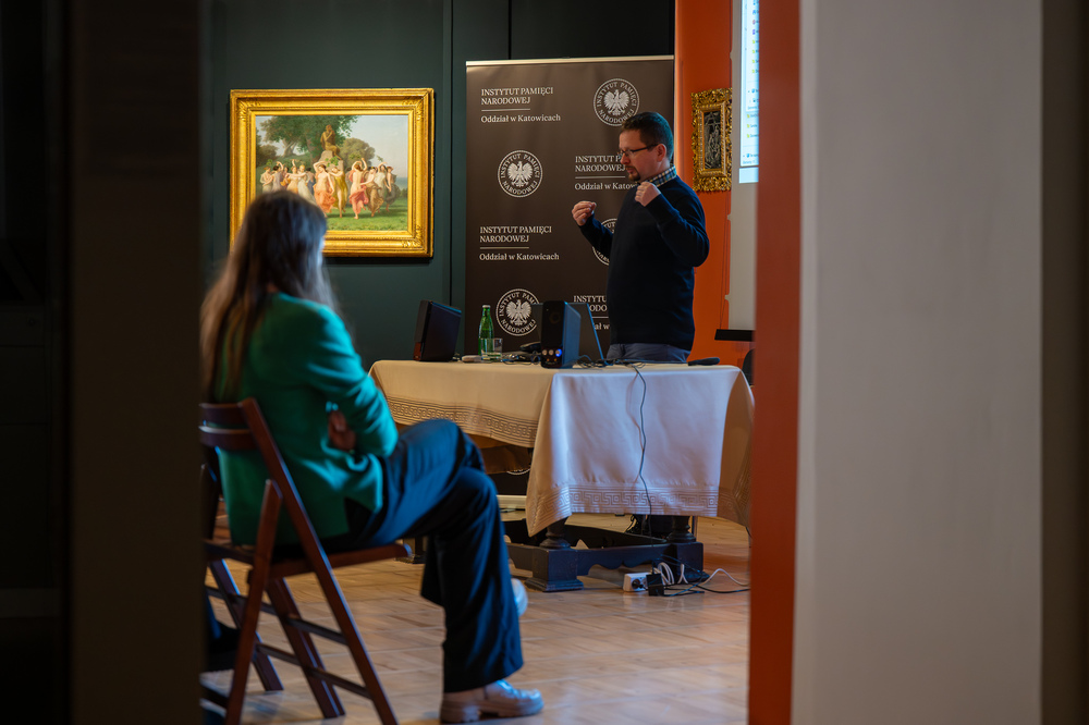 Prelekcja poświęcona Tragedii Górnośląskiej – Tarnowskie Góry, 5 lutego 2025. Fot.: IPN Krzysztof Łojko