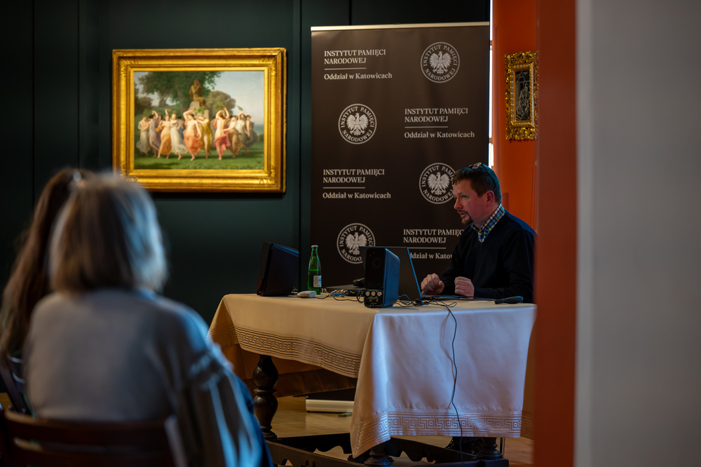 Prelekcja poświęcona Tragedii Górnośląskiej – Tarnowskie Góry, 5 lutego 2025. Fot.: IPN Krzysztof Łojko
