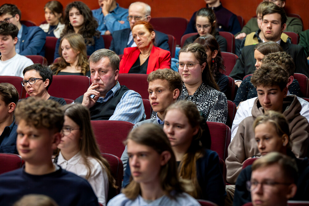 Finał XIV Podbeskidzkiego Konkursu Historycznego „Solidarni” – Bielsko-Biała, 6 luty 2025. Fot.: IPN Artur Kasprzykowski