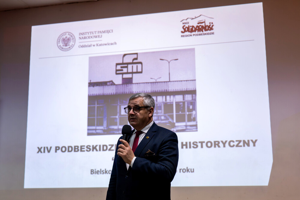 Finał XIV Podbeskidzkiego Konkursu Historycznego „Solidarni” – Bielsko-Biała, 6 luty 2025. Fot.: IPN Krzysztof Łojko