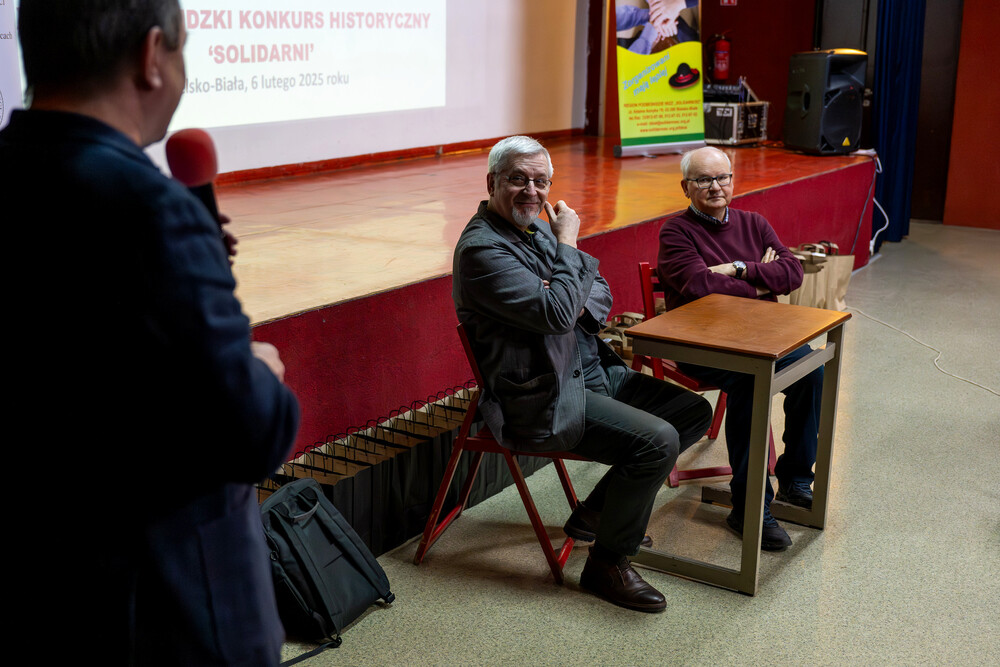 Finał XIV Podbeskidzkiego Konkursu Historycznego „Solidarni” – Bielsko-Biała, 6 luty 2025. Fot.: IPN Krzysztof Łojko